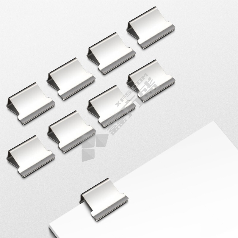 得力 8592 补充夹 16mm 银色