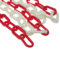 金属 警示链 2.5m 红白色