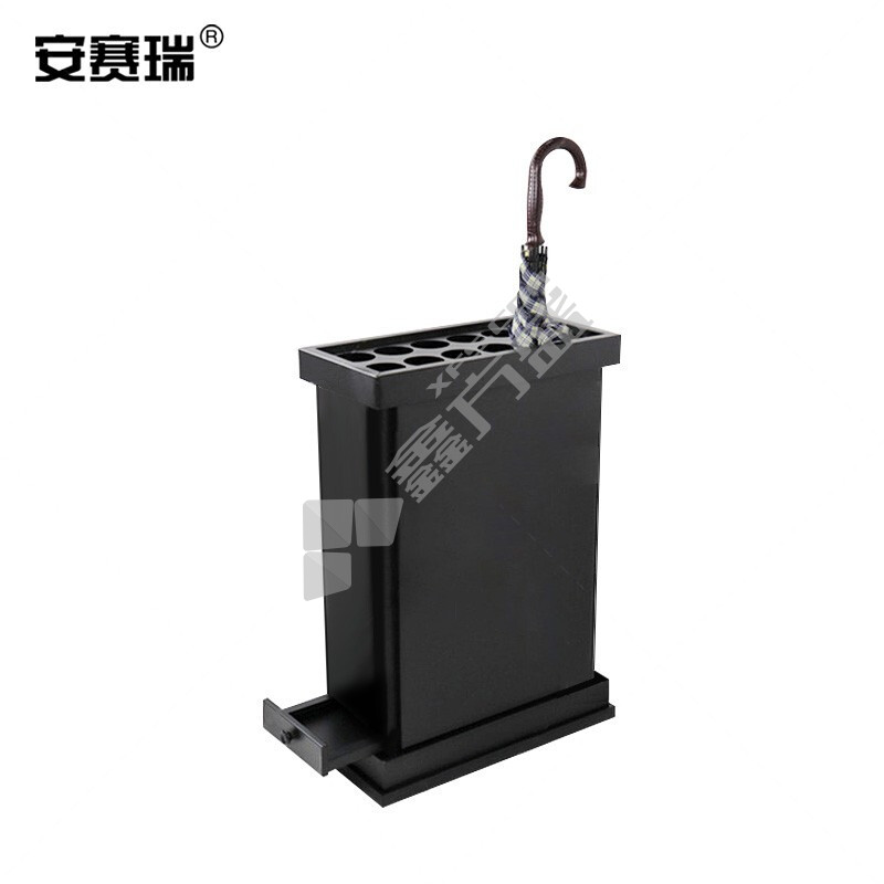 安赛瑞 雨伞架 12孔 黑色 701005