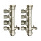 石达 铜分水器(球阀式活接头)SD1011 8路（25进，20出*2.0）配2根支架