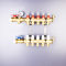 石达 铜分水器SD-1027A电镀塑料手轮（手动） 5路（25进，20出*2.0）配2根支架