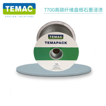 太美/TEMAC 高温碳纤维盘根7700 石墨浸渍 7700 石墨浸渍 22mm*22mm 5KG/卷