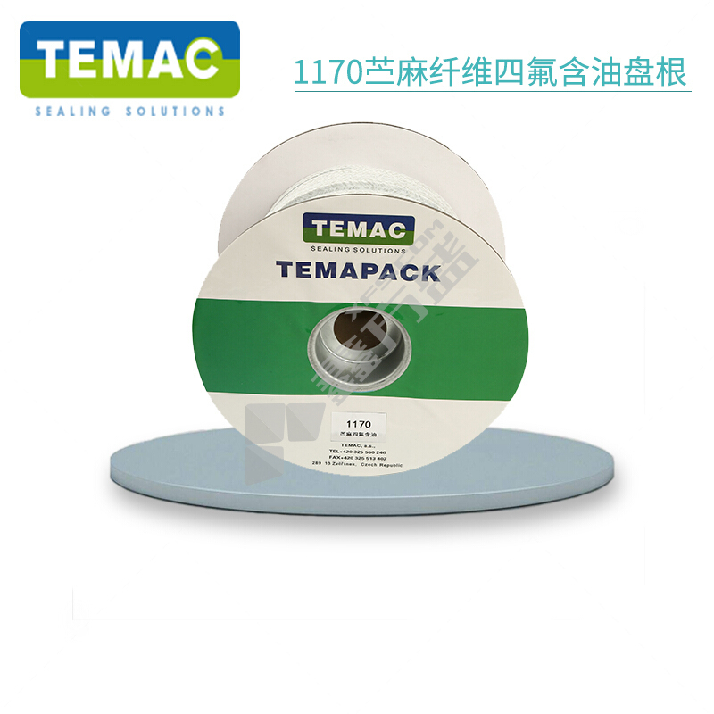 TEMAC 太美/TEMAC 苎麻四氟含油盘根1170系列 1170 24mm*24mm 5KG/卷