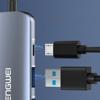 胜为shengwei 集线器 数据传输 Type-C TO USB 3.0*4+Micro（供电） 