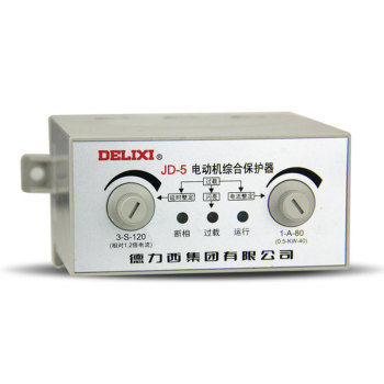 德力西DELIXI 电动机保护器JD-5型AC220V JD-5   0.5-5A  AC220V