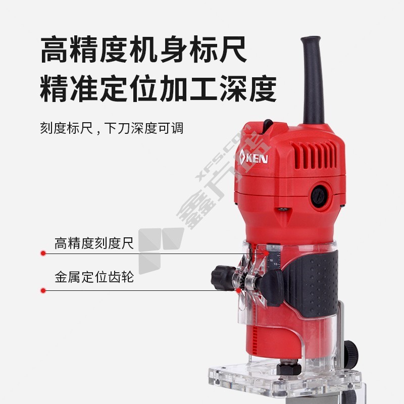 锐奇 3706N 大功率铝机壳修边机 3706N 580W 33000r/min