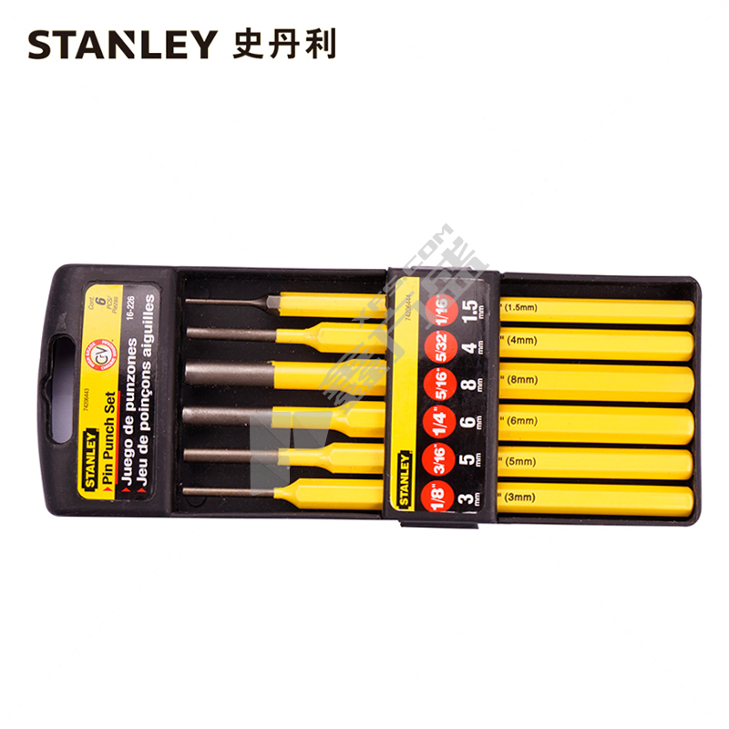 史丹利 Stanley 6件套圆柱冲 6件 16-226-23