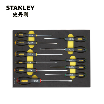 史丹利 Stanley 三色柄螺丝批工具托 11件 LT-011-23