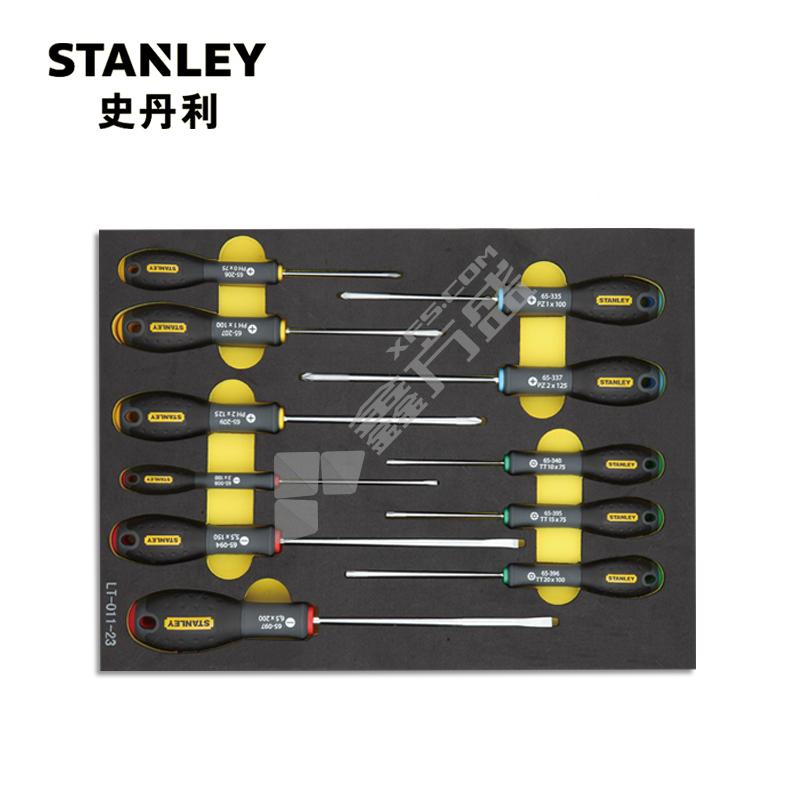 史丹利 Stanley 三色柄螺丝批工具托 11件 LT-011-23