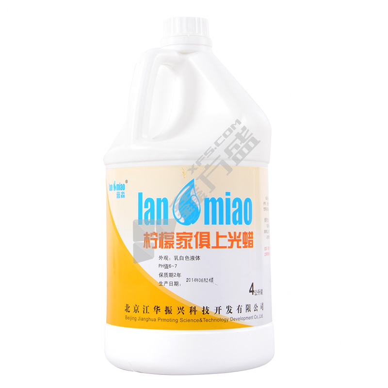 蓝淼 柠檬家具上光蜡 3.785L 加仑装