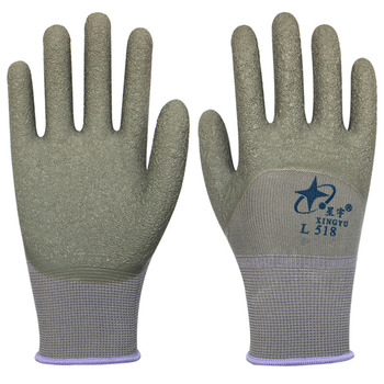 星宇 灰尼龙灰皱半浸手套 均码 灰色 L518