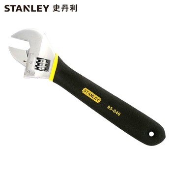 沾塑柄活络扳手6"