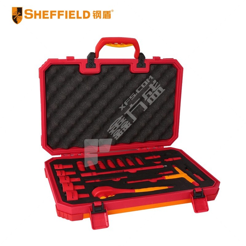 钢盾  12.5mm系列绝缘套筒组套 吹塑盒 20件 S158021