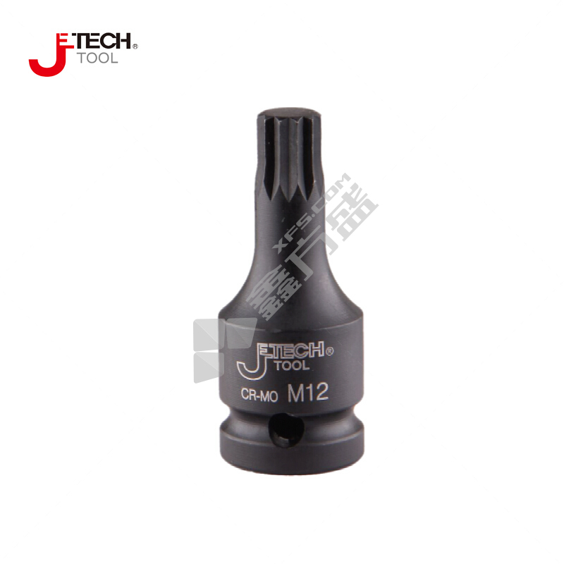 捷科JETECH 1/2寸系列风动十二角旋具短套筒 FK1/2-M6 011606