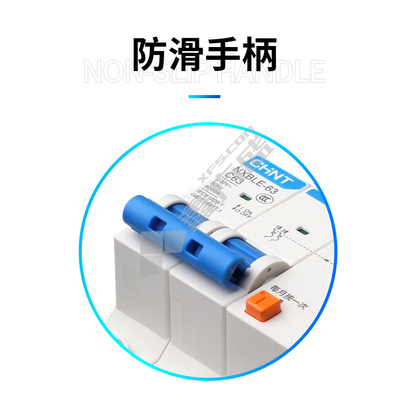 正泰 CHNT 小型漏电断路器NXBLE-125G系列2P NXBLE-125G 2P C80 30mA 2P 80A 30mA 电子式 10kA