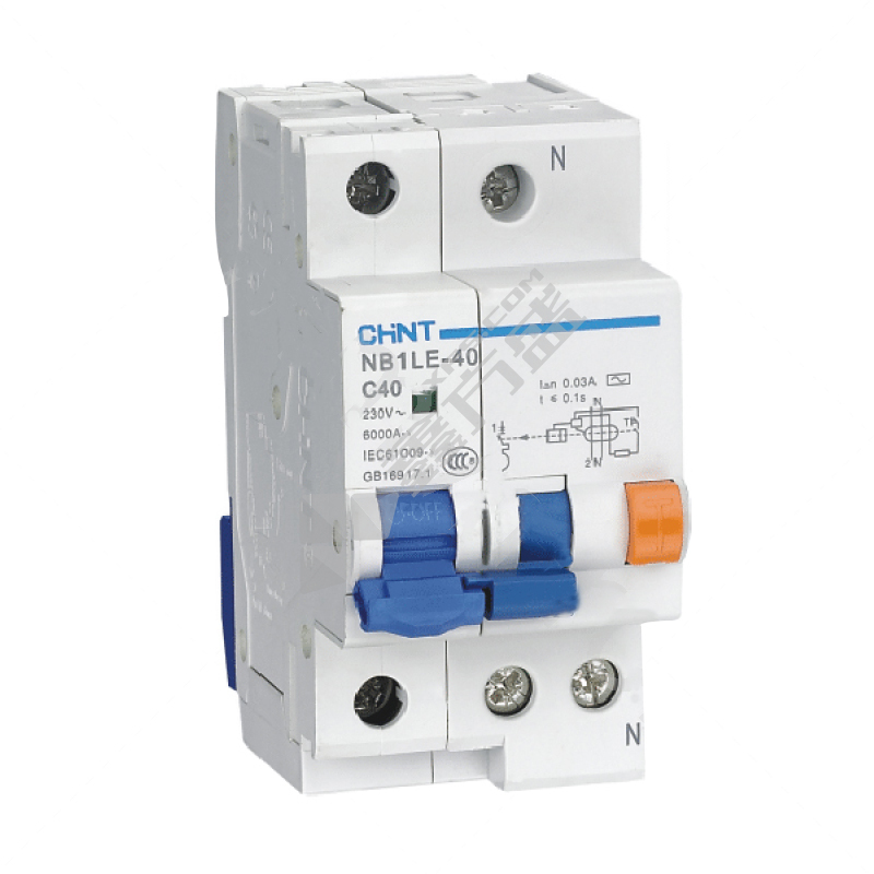 正泰 CHNT 小型漏电断路器NB1LE-40H系列1P+N NB1LE-40H 1P+N C6 300mA 电子式 6A 300mA 1P+N 10kA