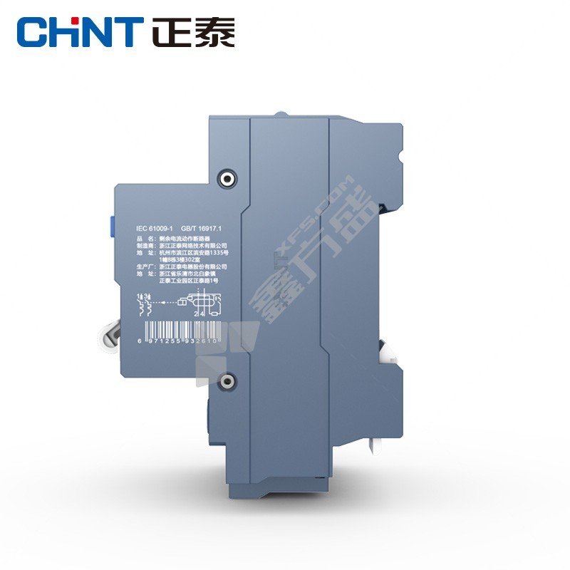 正泰 CHNT 小型漏电断路器NB1L-63系列2P NB1L-63 2P C63 30mA(R) 电磁式 63A 30mA 2P 6kA
