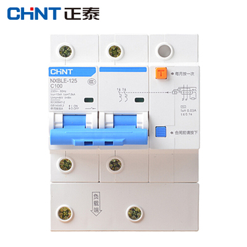 正泰 CHNT 小型漏电断路器NXBLG-125系列2P NXBLG-125 2P D125 50mA 电子式 125A 50mA 2P 10kA
