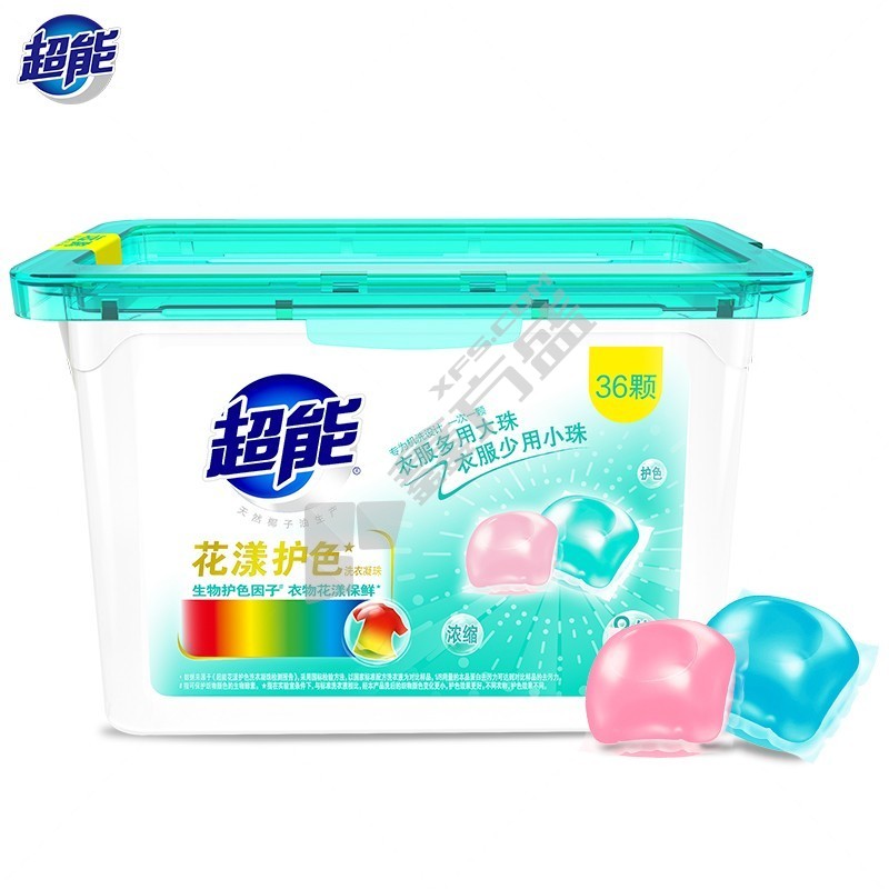 超能 花漾护色洗衣凝珠 180g+240g