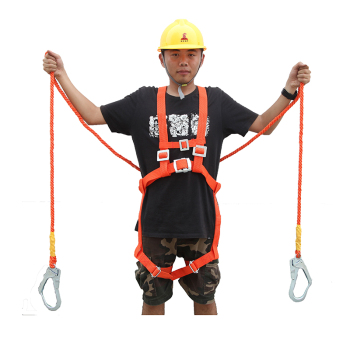 安惠 半身式安全带 双背 区域限制 双大钩 绳长2米