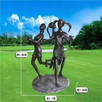 万硕 玻璃钢雕塑三个跳舞人物 约200cm*150cm*100cm