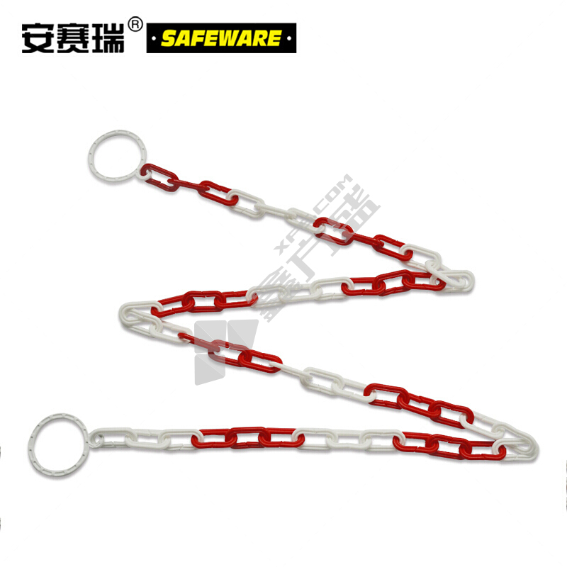 安赛瑞 14488 塑料隔离链条 2米 红白 14488
