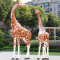万硕 玻璃钢雕塑长颈鹿 约200cm*160cm*90cm