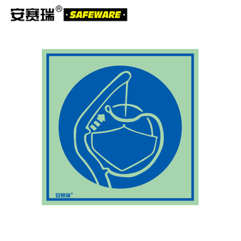 安赛瑞 21027 不干胶贴IMO安全标志 21027 15×15cm/放艇稳索