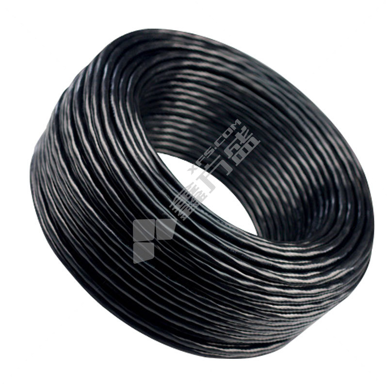 津亚 ZC-RVVP 95米阻燃屏蔽电缆 2*0.75平方 黑色