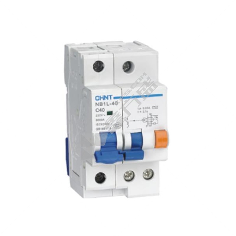 正泰 CHNT 小型漏电断路器NB1L-40系列1P+N NB1L-40 1P+N C1 100mA(R) 电磁式 1A 100mA 1P+N 6kA