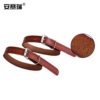 安赛瑞 13939 10条装电工牛皮脚扣带 21*525*3mm 13939