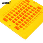 安赛瑞 25677 非国标款双面反光塑料道钉 约10*10cm 反光橙色 25677