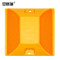 安赛瑞 25677 非国标款双面反光塑料道钉 约10*10cm/反光橙色 25677
