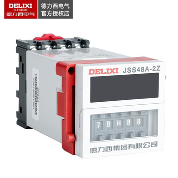 德力西DELIXI 时间继电器JSS48A-11 JSS48A-11 0.01S-99H99 AC/DC24V带PF113A座