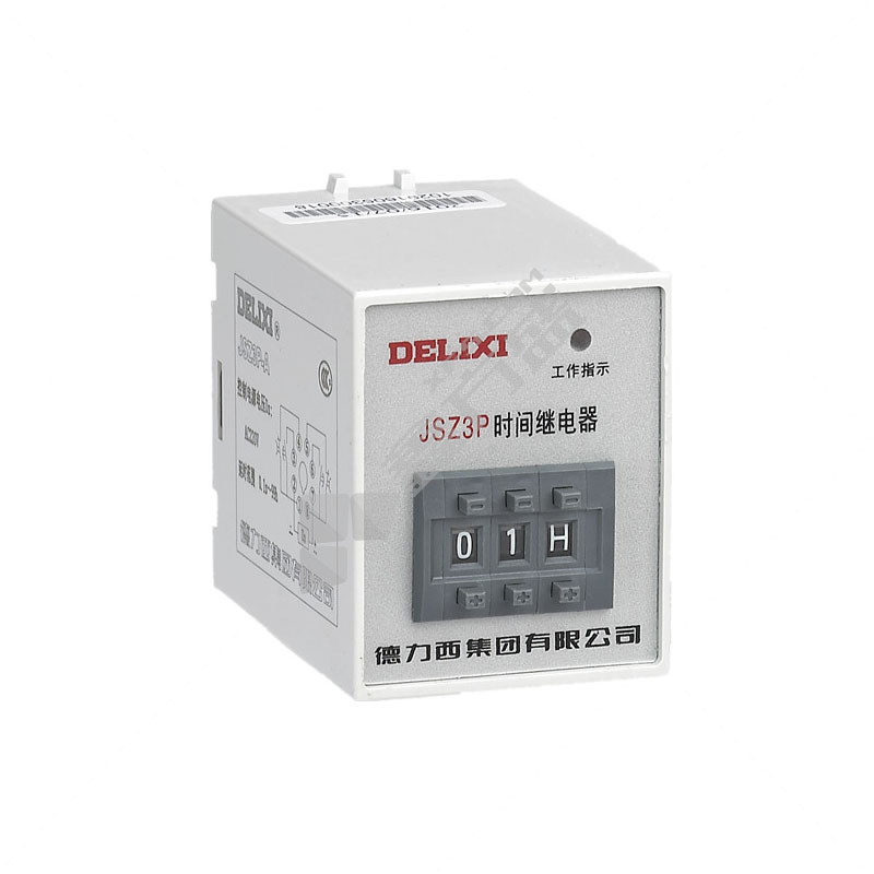 德力西DELIXI 时间继电器JSZ3P-F JSZ3P-F 0.1S-9.9S AC48V