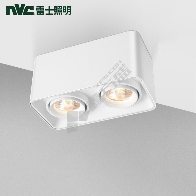 雷士照明 LED格栅射灯NLED5851A 9w 3000K 24° 04黑
