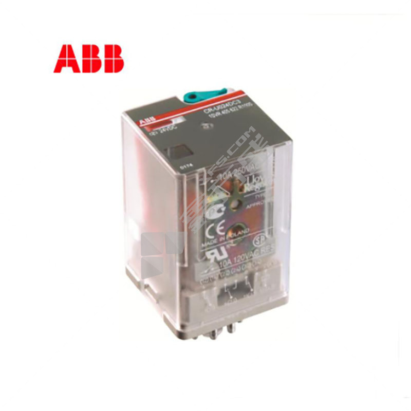 ABB 中间继电器CR-U CR-U024DC2L 24VDC 10A 2NO+2NC