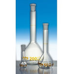 WITEG A级透明容量瓶 蓝标 无顶塞 SGCR-3-662-020BL