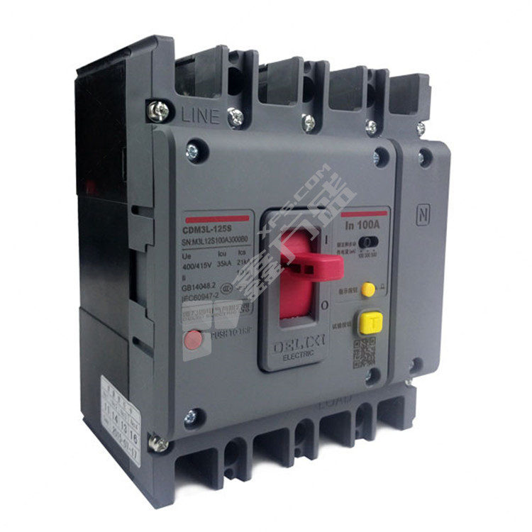 德力西DELIXI 塑壳漏电断路器CDM3L-250 CDM3L(M3LS)-250方形延伸手操 杆长250MM