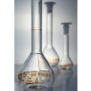 WITEG USP级容量瓶透明3.3玻璃 PE顶塞 棕标 含证书 SGCR-3-664-012-USP