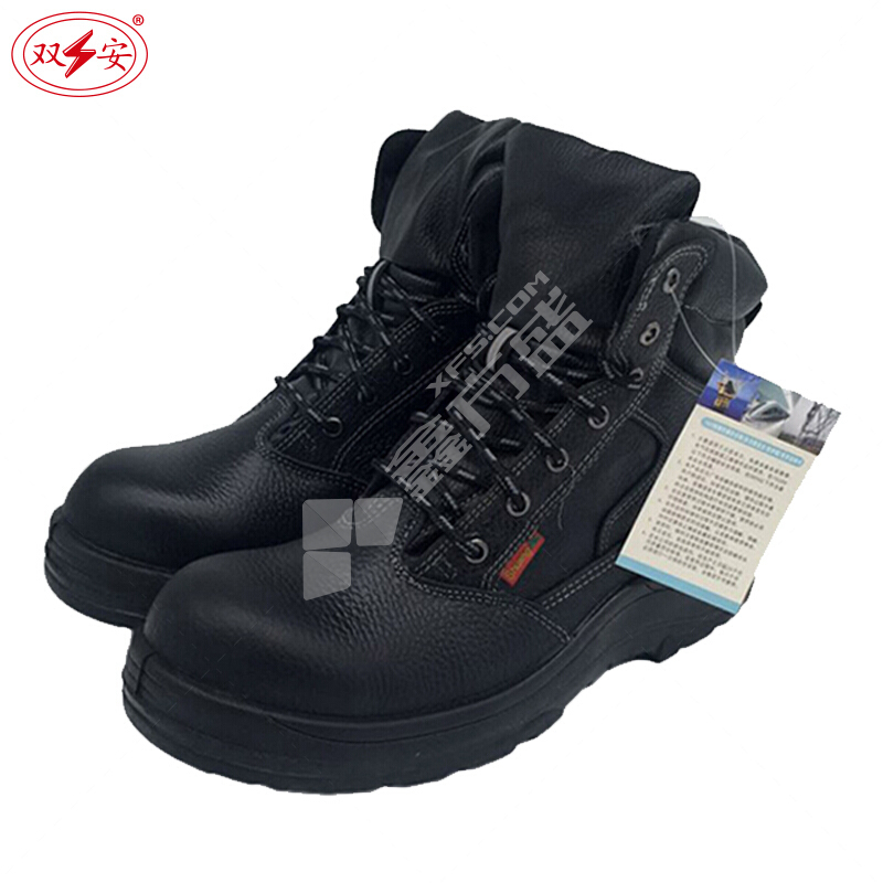 雙安 黑色絕緣防砸皮鞋 10KV AP101 黑色 44碼