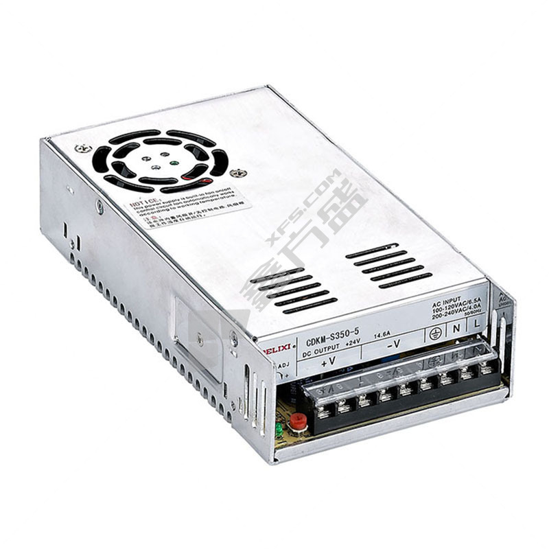 德力西DELIXI CDKM-S-200W 小型开关电源 CDKM-S-200W/48V/4.4A 200W 48V/4.4A