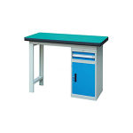 锐德 REDER 不锈钢桌面单侧1抽1门柜重型工作桌 RD2103CB