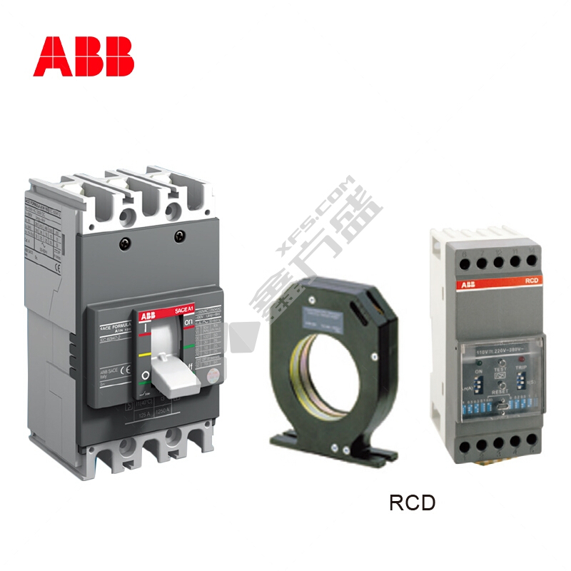 ABB 塑壳漏电保护断路器A1N125 A1N125 TMF63/630 FF 4P+RCD