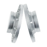 铂海 内外涂塑银沟槽法兰短管 φ89mm DN80