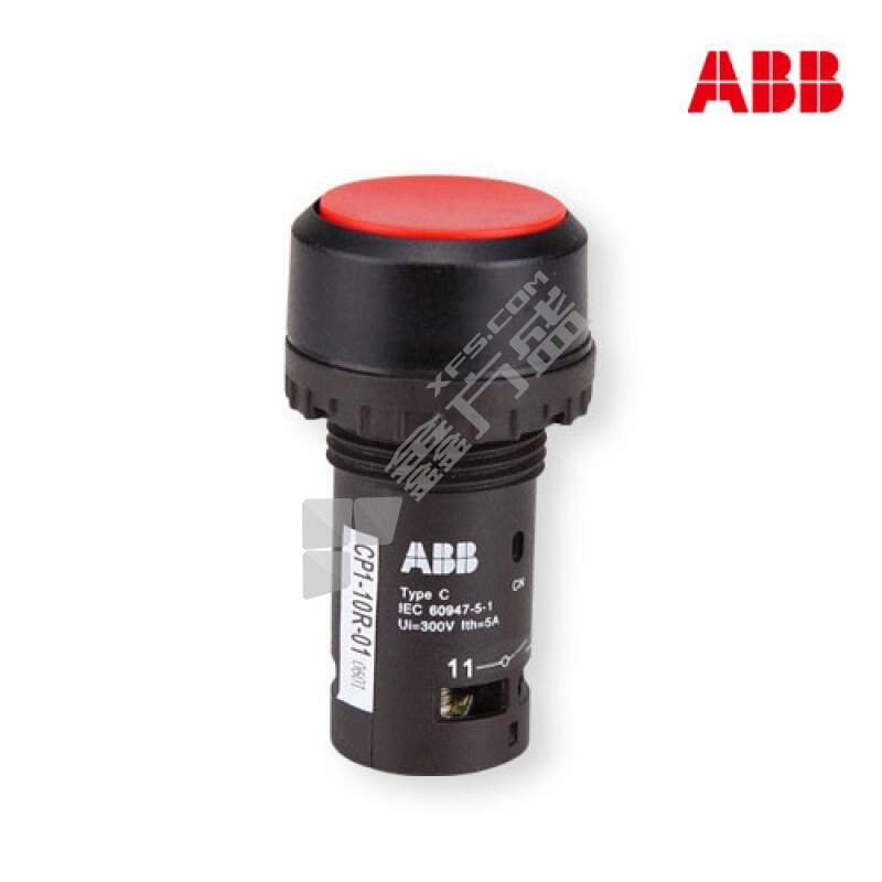 ABB 平头按钮CP2 CP2-30R-11 红色 22mm