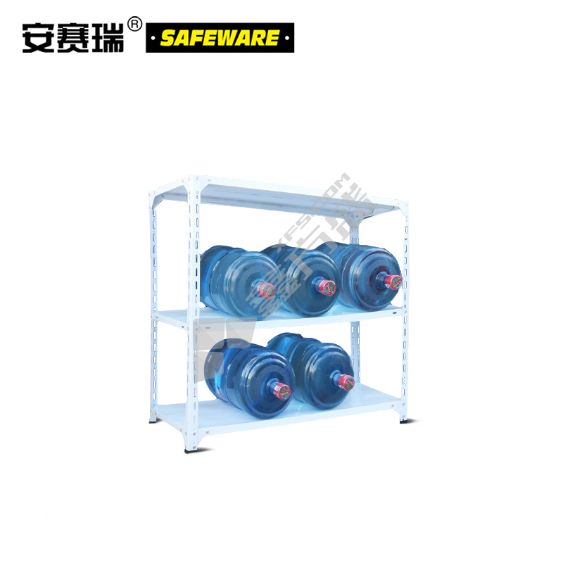 安赛瑞 白色仓储轻型货架3层60kg/层 白色 60kg/层 1000mm*300mm*1000mm