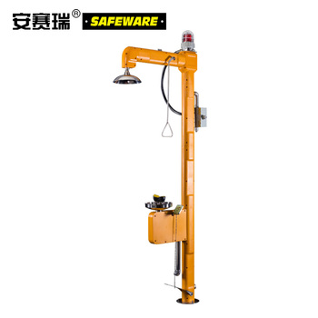 安赛瑞 21670 电加热复合式冲淋洗眼器 黄色 21670 落地式