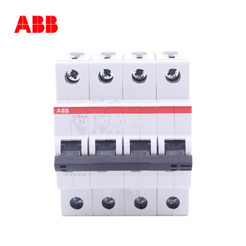 ABB 微型断路器S204M系列4P S204M-C25