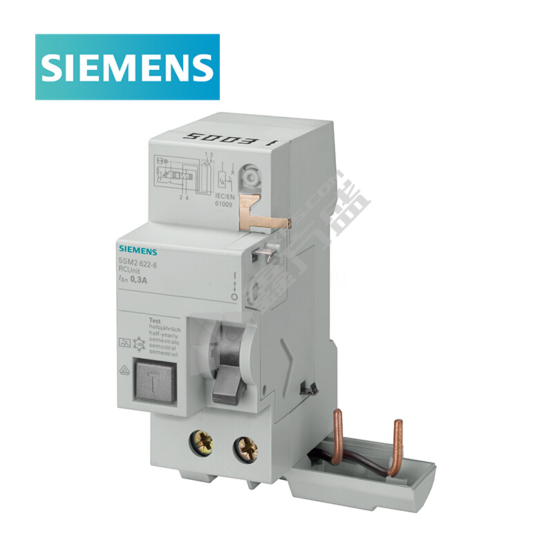 西门子SIEMENS 电子式漏电模块附件5SM2系列3P 5SM2 AC 30mA 3P 63A